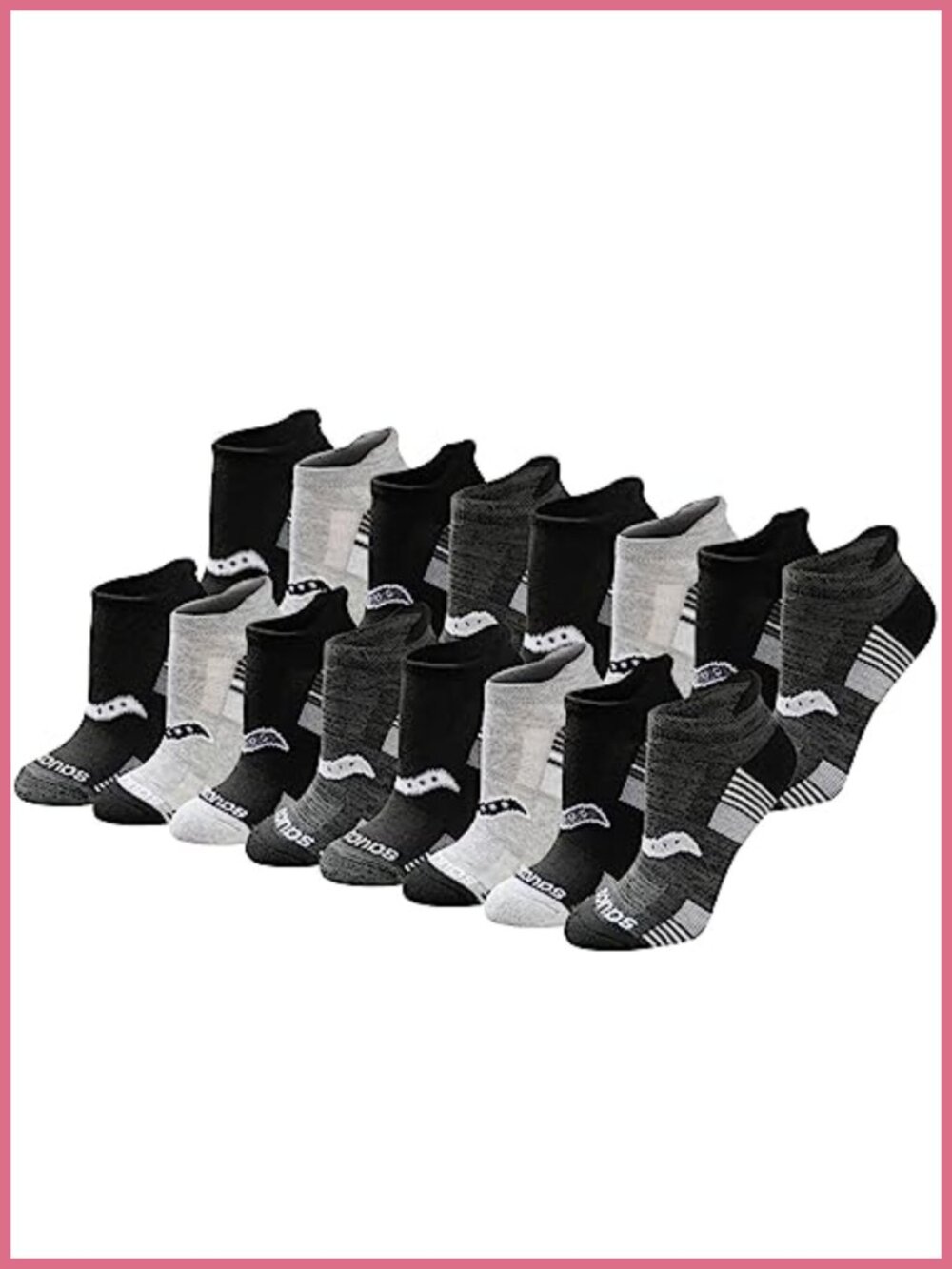 Performance Heel Tab Athletic Socks RunDry Moisture Wicking Arch Support